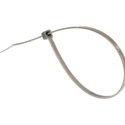Gocableties Kabelbinder 100 Stück, 100 mm x 2,5 mm, Silber/Grau, 8,1 kg