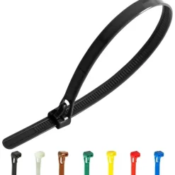 Gocableties Wiederverschließbare Kabelbinder, 150 mm x 7,6 mm, 100 Stück