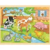 Goki Holzpuzzle - Auf dem Bauernhof, 48tlg