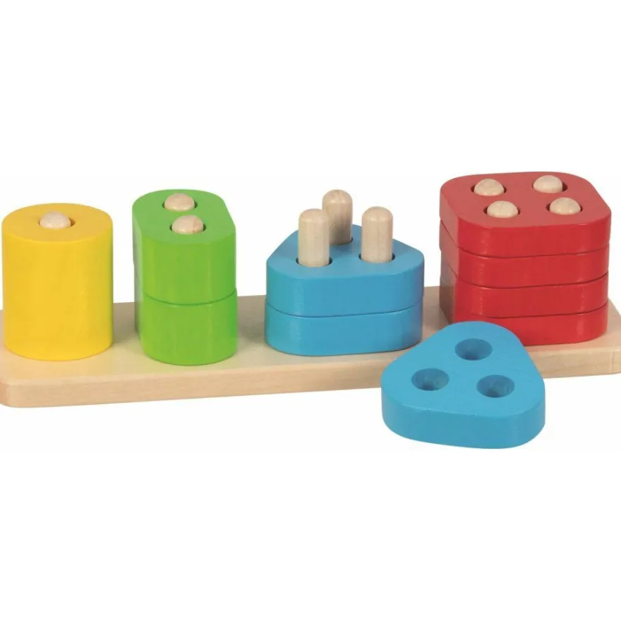 GOKI Motor Holzspiel Farben und Formen