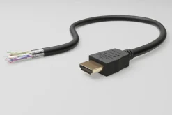 goobay High Speed HDMI 270° Kabel mit Ethernet vergoldet schwarz 5 m (Bulk)