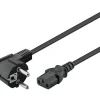 goobay Schutzkontakt/Geräte C13 Netzkabel 5,0 m schwarz