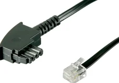 goobay Telefonkabel Universal Pinout schwarz 10 m