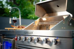 Goriller® Silverback S1 Outdoor-Küche, Gasgrill mit Kühlschrank-Waschbecken