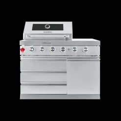 Goriller® Silverback S1 Outdoor-Küche, Gasgrill mit Kühlschrank-Waschbecken