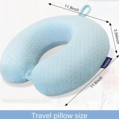 Gosider Reise Nackenkissen aus Memory Foam, U-Form, kompakt und leicht, für