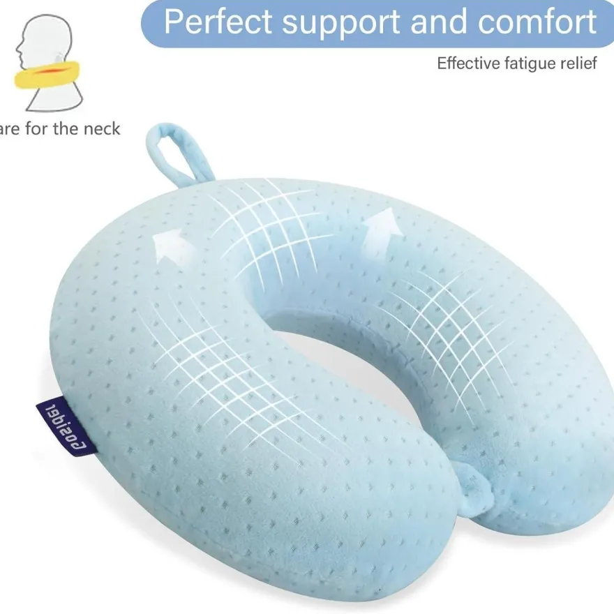 Gosider Reise Nackenkissen aus Memory Foam, U-Form, kompakt und leicht, für