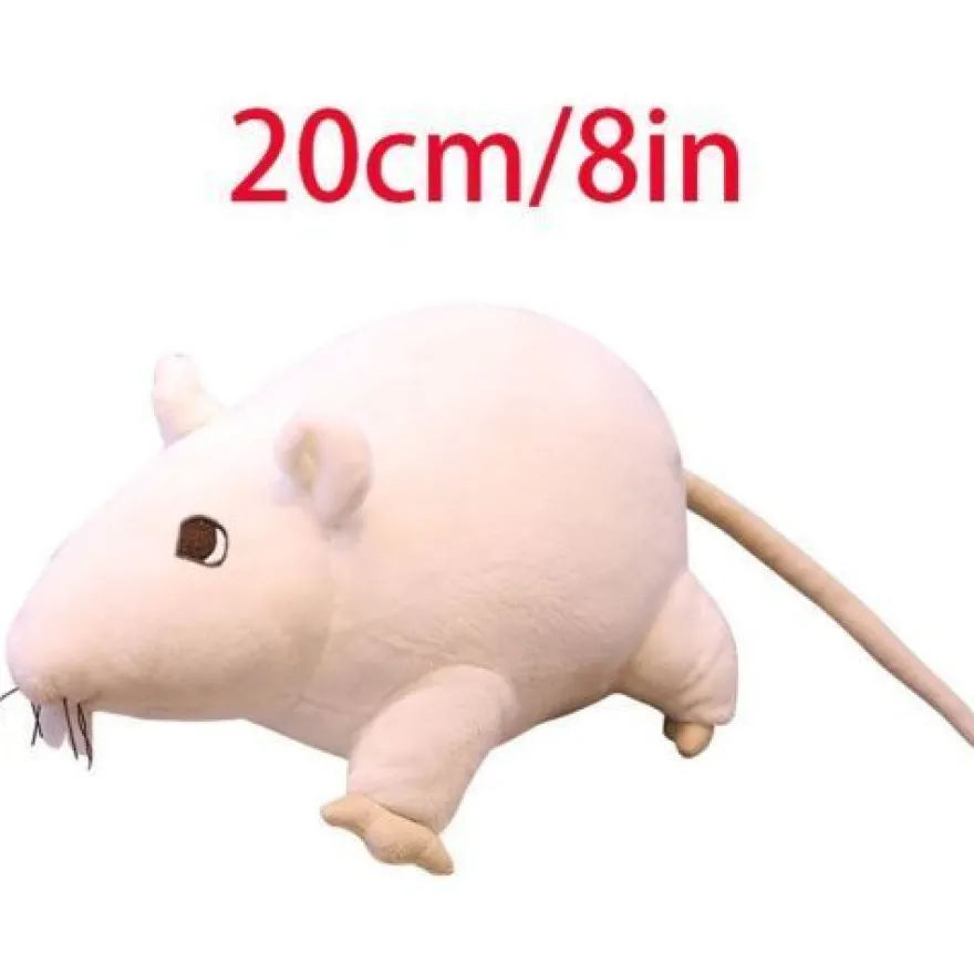 Gosig Ratten Plüschtiere 13 Stück Set Weiß Grau Schwarz Plüsch Spielzeug