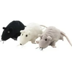 Gosig Ratten Plüschtiere 13 Stück Set Weiß Grau Schwarz Plüsch Spielzeug