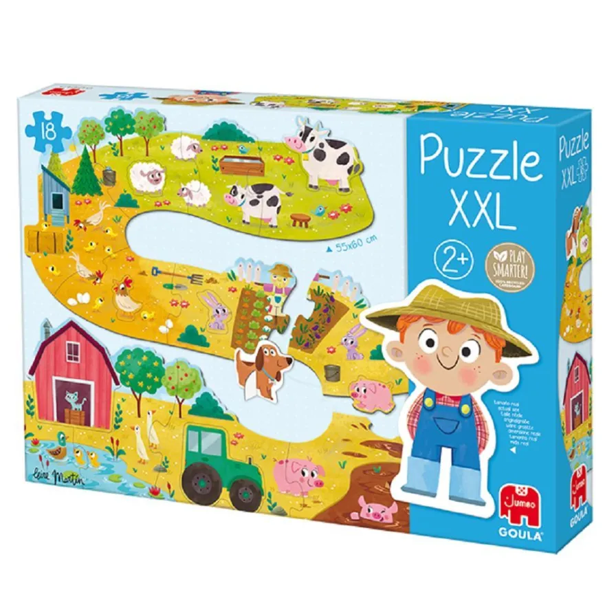 Goula 53176 Bauernhof Puzzle XXL 18 Teile