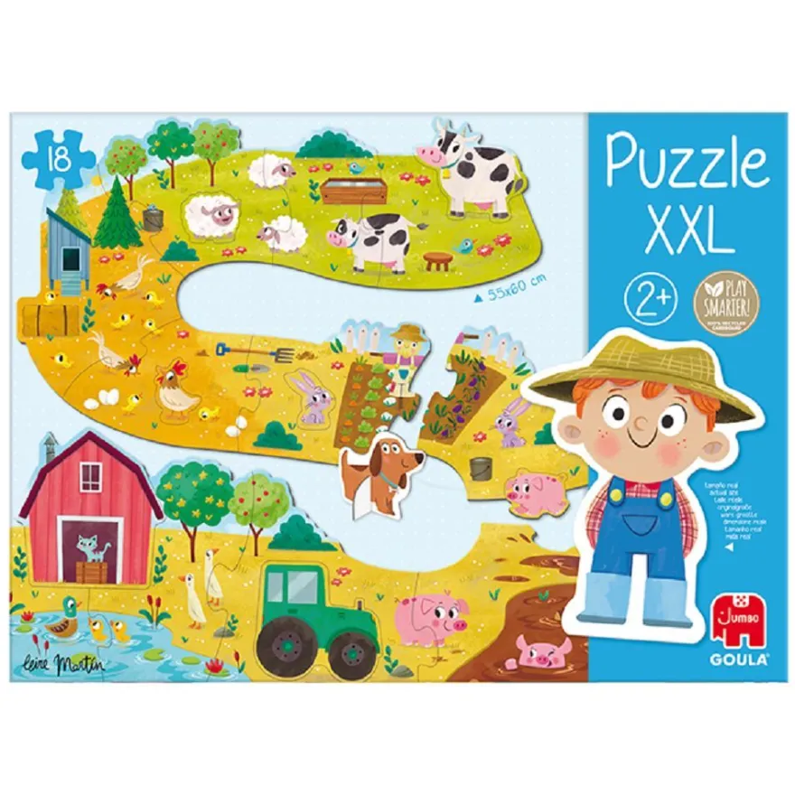 Goula 53176 Bauernhof Puzzle XXL 18 Teile