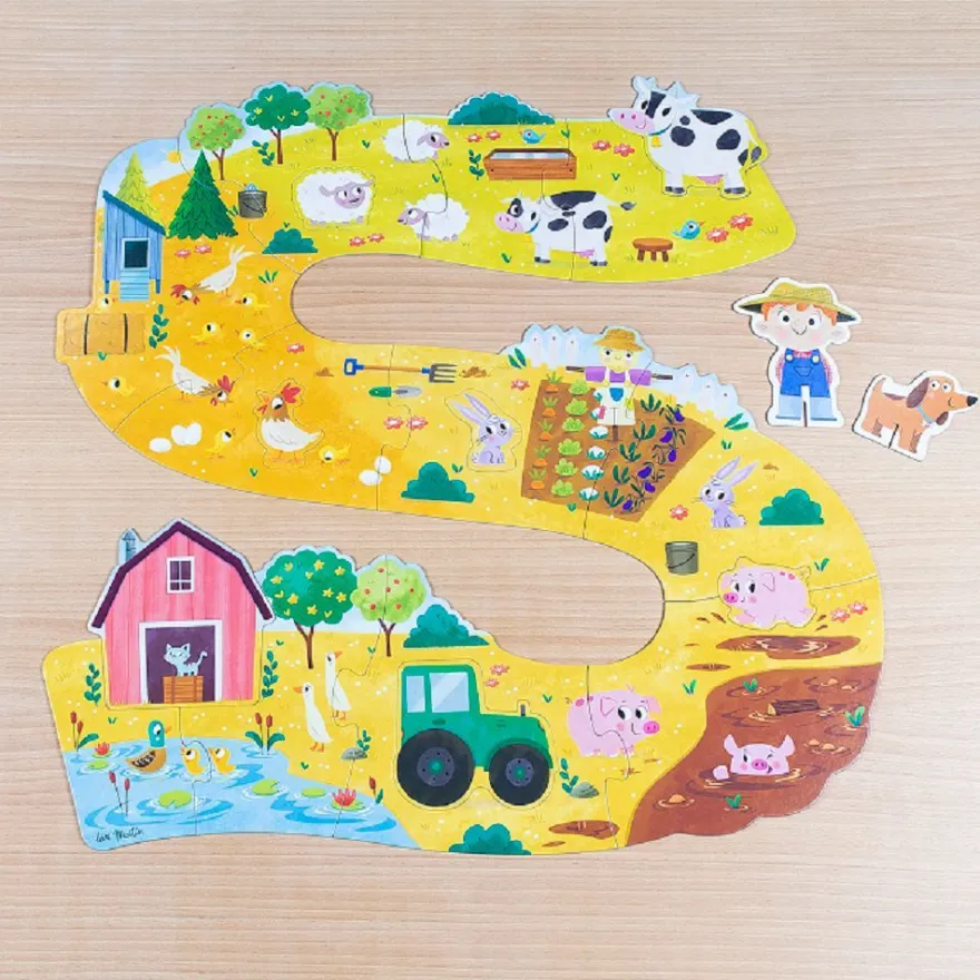 Goula 53176 Bauernhof Puzzle XXL 18 Teile