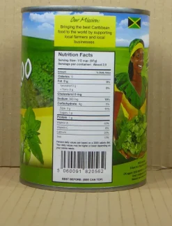 538gr. Callaloo/ karibischer Spinat in Salzwasser von Dees Caribbean aus Jamaika