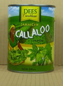 538gr. Callaloo/ karibischer Spinat in Salzwasser von Dees Caribbean aus Jamaika