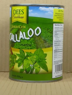 538gr. Callaloo/ karibischer Spinat in Salzwasser von Dees Caribbean aus Jamaika