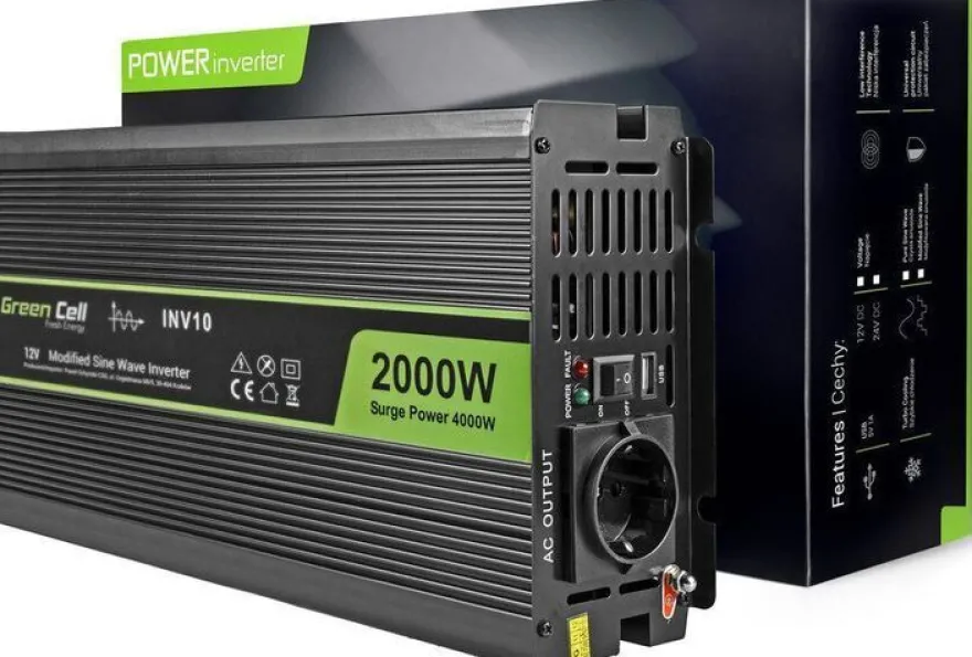 GREEN CELL INV10 Wechselrichter 12V-230V 2000W/4000W