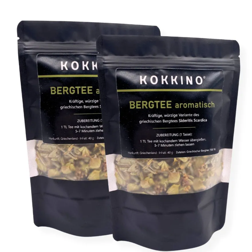 Griechischer Bergtee (Sideritis) - mild oder aromatisch | 1er & 2er Pack | Kokkino