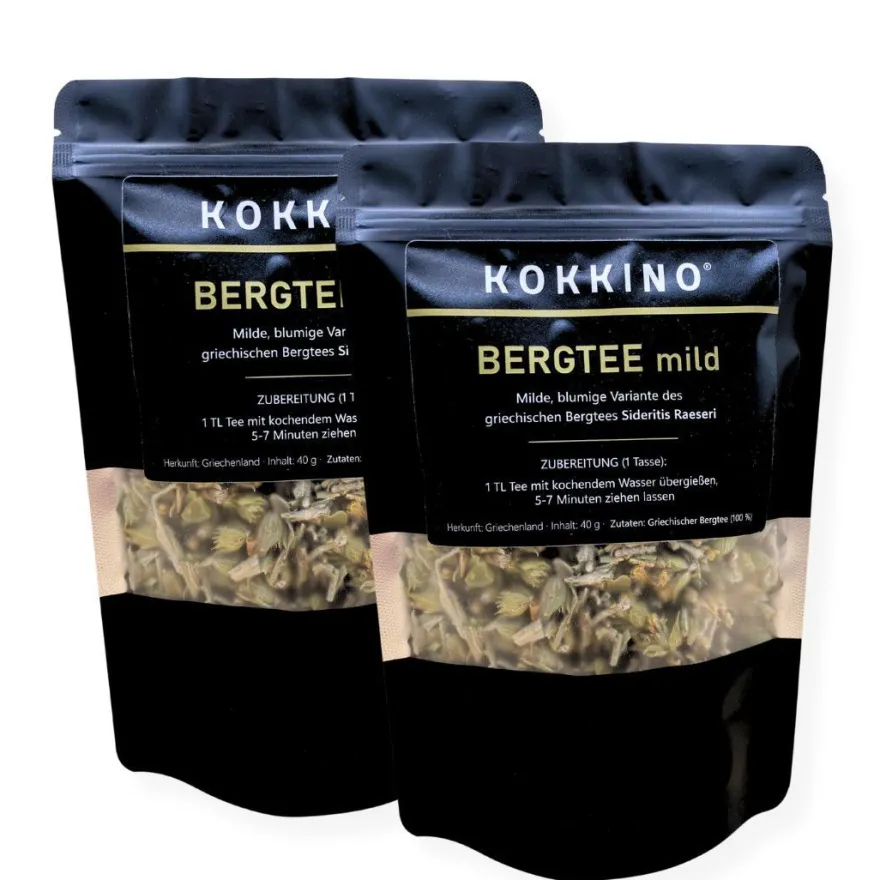 Griechischer Bergtee (Sideritis) - mild oder aromatisch | 1er & 2er Pack | Kokkino
