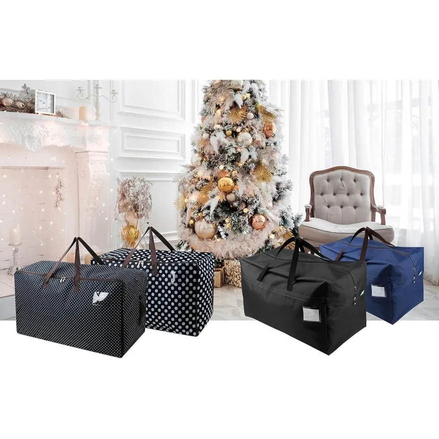 Großer Aufbewahrungsbeutel Blau 100L Organizer Taschen 2er Set