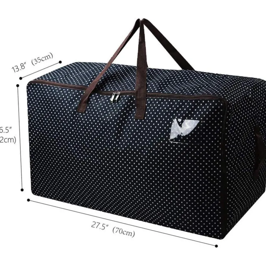 Großer Aufbewahrungsbeutel Blau 100L Organizer Taschen 2er Set