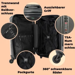 Großer Koffer - 90 Liter - Frosch - Grün - Aquarell - Tiere - Trolley - Reisekoffer