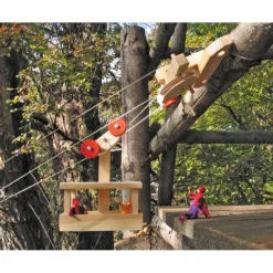 Große Seilbahn Wagen mit 2x20m Seilen (Grundkasten)