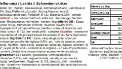 100 gr. Schwedenlakritze - Pfefferminz Lakritz von Jahrmarktbonbon