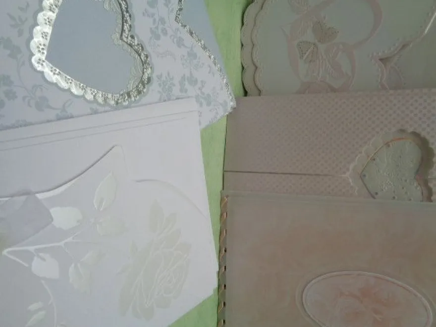 Grußkarten & Kouvert Briefpapier Rahwanji Golden Card Dreams My Card Herz & Rosen