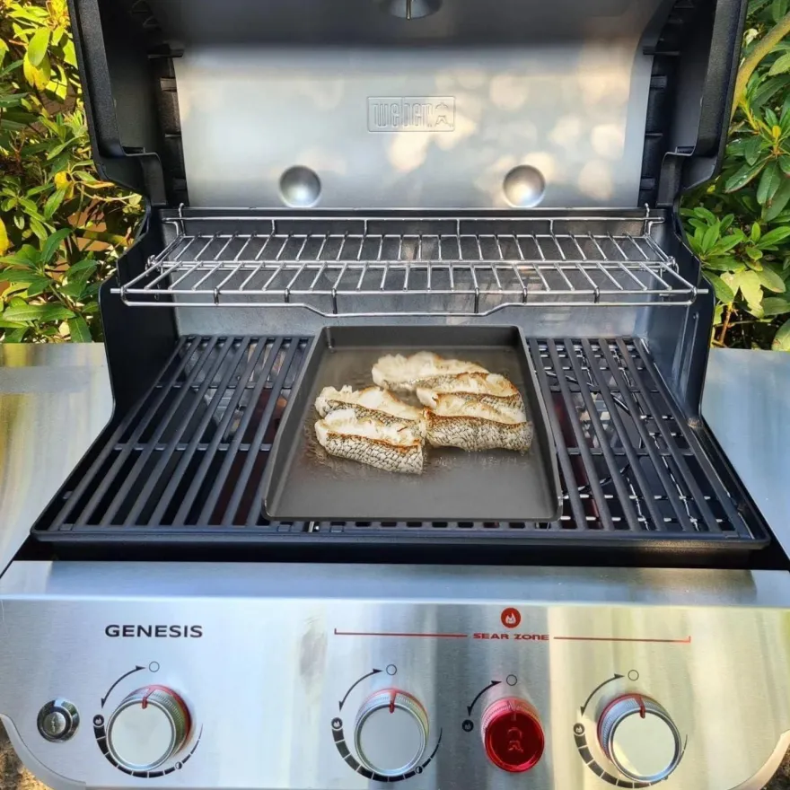 Gusseisen Grillplatte 44,5x26cm für Weber Spirit Gasgrills