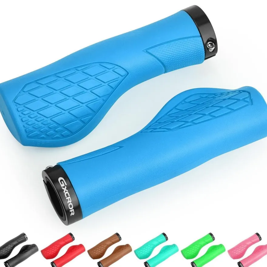 GXCROR Ergonomische MTB Lenkergriffe für 22,2mm Lenker, Anti-Rutsch, Dual Lock