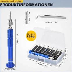 GZEINB 26-in-1 Präzisionsschraubendreher Set Mini für Handy, Brillen, Uhren