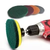 GZKTY Schleifvlies 150 mm Klett, 6 Stück - Ideal für Rund- und