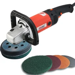GZKTY Schleifvlies 150 mm Klett, 6 Stück - Ideal für Rund- und