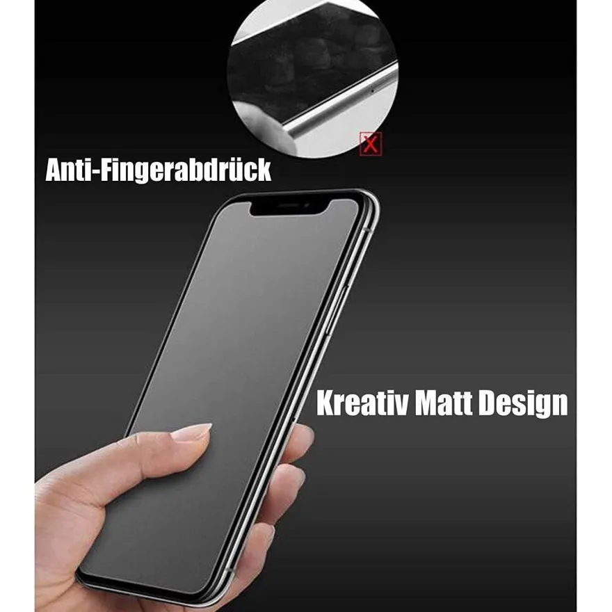 Haiwill 3x Matt Schutzfolie für iPhone 11 Pro Max / XS Max - Kratzfest