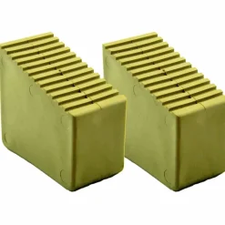 HALBAU HB41 Gummifüße für Holzstehleitern 9-12 Sproßen Sandbraun 2 Stück