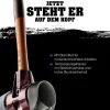 HALDER Simplex Schonhammer Ø 60 mm Gummi / Plastik rot mit Standfuß und Termpergus