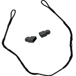 Haller Ersatzsehne schwarz 74 cm für Armbrustgewehr mit 2 Endkappen