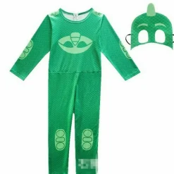 Halloween Kinder Cosplay PJ Masks Kostume Eulette, Catboy oder Gecko Overalls
