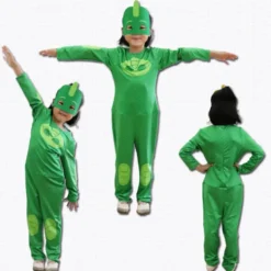 Halloween Kinder Cosplay PJ Masks Kostume Eulette, Catboy oder Gecko Overalls