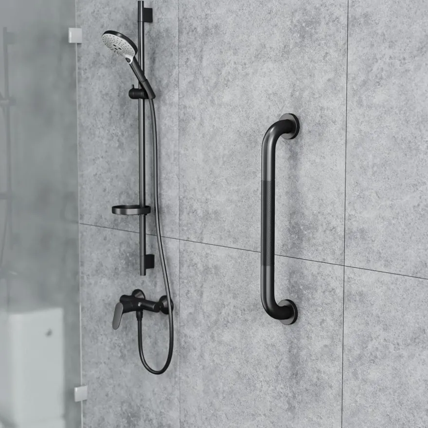 Haltegriff Edelstahl Rutschfest 41cm Badewanne Dusche Sicherheitsgriffe