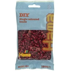 Hama® Bügelperlen Midi - Perlen Beutel dunkle Kirsche 1.000 Stück