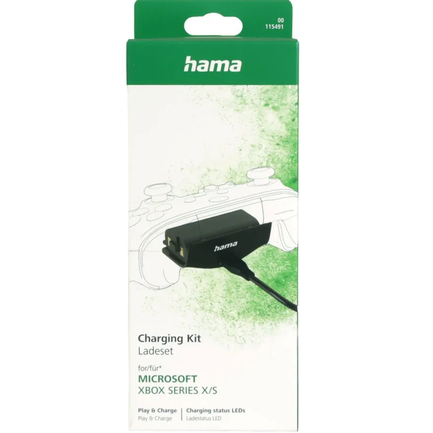 Hama Lade-Set Akku + USB-C Ladekabel für XBOX Series S / X Wireless Controller