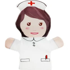 12 Handpuppen Familienmitglieder aus Stoff Plüsch Spielzeug Plüschtiere