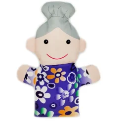 12 Handpuppen Familienmitglieder aus Stoff Plüsch Spielzeug Plüschtiere