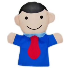 12 Handpuppen Familienmitglieder aus Stoff Plüsch Spielzeug Plüschtiere