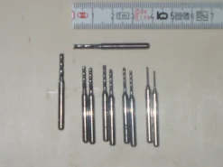 10 Hartmetallfräser Sortiment (1,2 - 2,4 mm) spiralverzahnt
