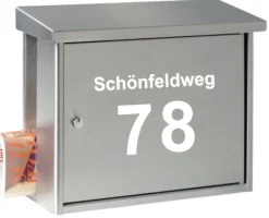 Hausnummer Aufkleber Strasse Hausnummern Mülltonne Briefkaste Postkasten (157/1)