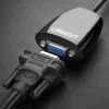 HDMI-Stecker auf VGA-Buchse FHD schwarzes Adapterkabel