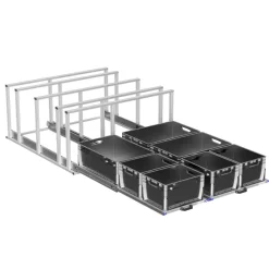 Heckauszug Kastenwagen Doppelauszug 1200mm mit Ablagen Fläche