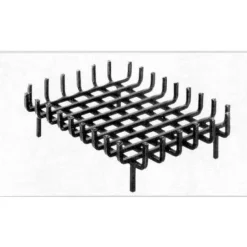 Heibi Feuerrost aus pulverbeschichtetem Stahl schwarz 54x42x13 cm Feuerbock